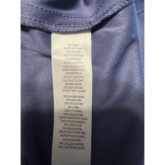 Alex Evenings 6 Formal Long Dress Draped Back Wedgewood Blue Wedding Guest NEW - Picture 3 of 10